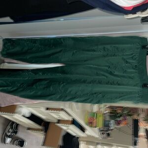 Green parachute pants